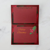 Vrolijke Kerstmis Feestdagen Kaart (Binnen)