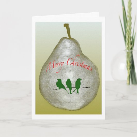 Vrolijke Kerstmis Feestdagen Kaart (Voorkant)