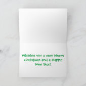 Vrolijke Kerstmis! Feestdagen Kaart (Binnen)