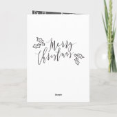 VROLIJKE KERSTMIS FEESTDAGEN KAART (Achterkant)