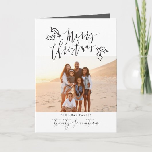 VROLIJKE KERSTMIS FEESTDAGEN KAART (Voorkant)