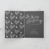 VROLIJKE KERSTMIS FEESTDAGEN KAART (Binnen)