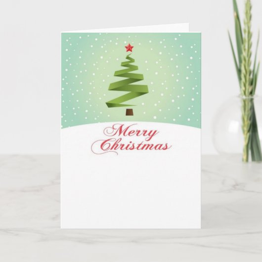 Vrolijke Kerstmis Feestdagen Kaart (Voorkant)