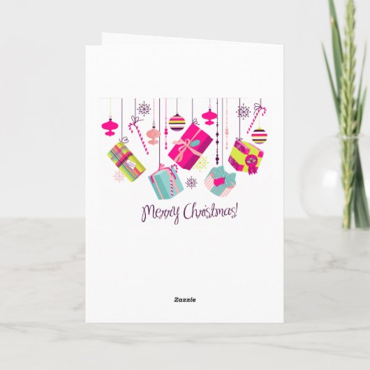 Vrolijke Kerstmis Feestdagen Kaart (Achterkant)