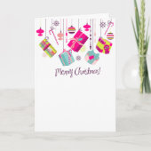 Vrolijke Kerstmis Feestdagen Kaart (Voorkant)