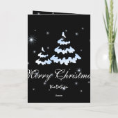 Vrolijke Kerstmis! Feestdagen Kaart (Achterkant)
