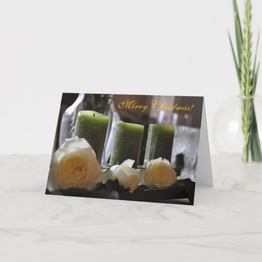 Vrolijke Kerstmis Feestdagen Kaart (Voorkant)