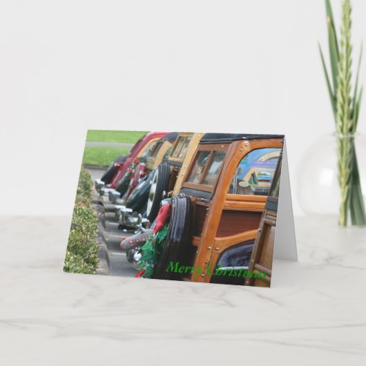 Vrolijke Kerstmis Feestdagen Kaart (Voorkant)