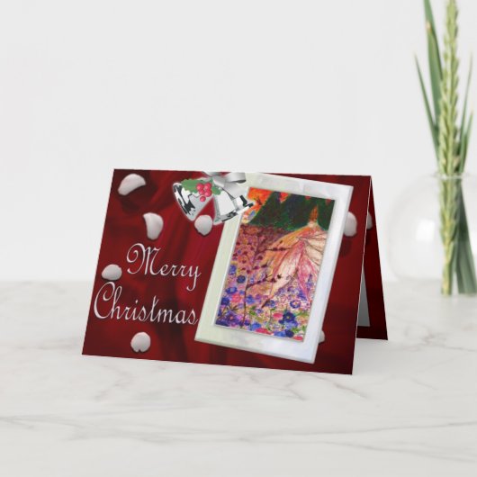 Vrolijke Kerstmis Feestdagen Kaart (Voorkant)