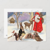 vrolijke Kerstmis Feestdagenkaart (Voorkant / Achterkant)