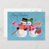 Vrolijke Kerstmis Feestdagenkaart (Voorkant / Achterkant)