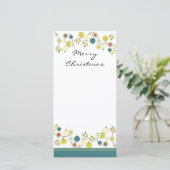 Vrolijke Kerstmis Feestdagenkaart (Staand voorkant)