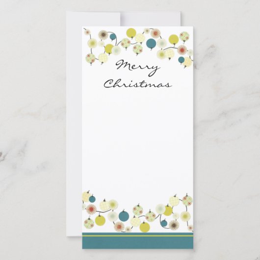 Vrolijke Kerstmis Feestdagenkaart (Voorkant)