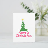 Vrolijke Kerstmis Feestdagenkaart (Staand voorkant)