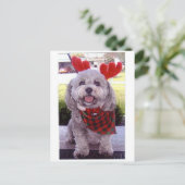 Vrolijke Kerstmis Feestdagenkaart (Staand voorkant)