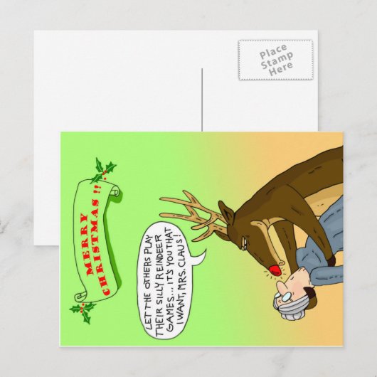 Vrolijke Kerstmis!! Feestdagenkaart (Voorkant / Achterkant)