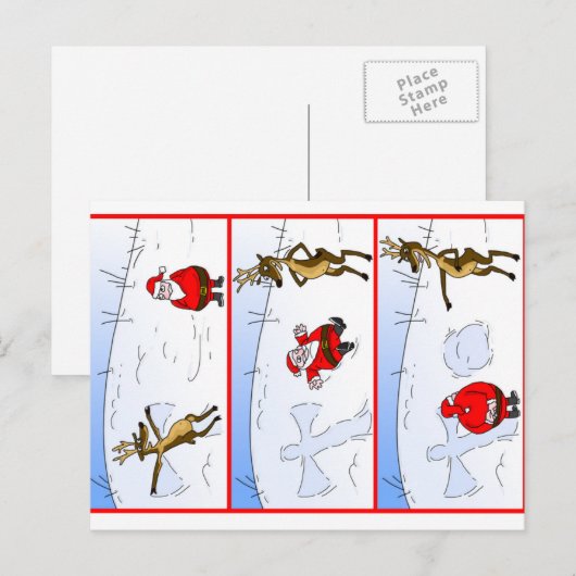 Vrolijke Kerstmis!! Feestdagenkaart (Voorkant / Achterkant)