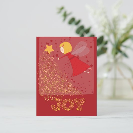 vrolijke Kerstmis Feestdagenkaart (Staand voorkant)