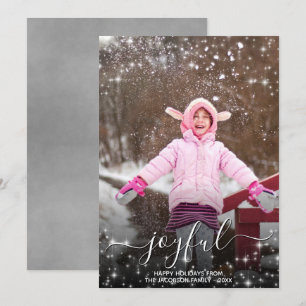 Vrolijke Kerstmis Feestelijke Sterren Foto Grijs Feestdagenkaart