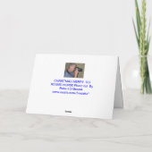 VROLIJKE KERSTMIS GAAT OM DE KERSTKAART VAN HET FEESTDAGEN KAART (Achterkant)