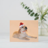 Vrolijke Kerstmis - Geel Laboratorium Feestdagenkaart (Staand voorkant)