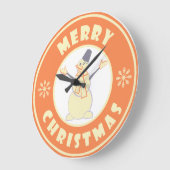 Vrolijke Kerstmis gelukkige sneeuwman beroemde kof Grote Klok (Hoek)