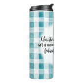 Vrolijke Kerstmis Gnome Thermische Tumbler Thermosbeker (Gedraaid links)