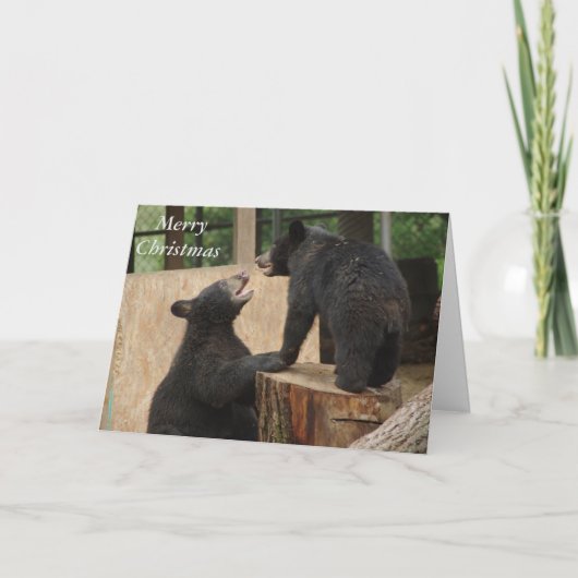 Vrolijke Kerstmis - het wenskaart van het "Spel Feestdagen Kaart (Voorkant)