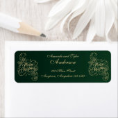 Vrolijke Kerstmis Holly Groene Groet Vakantie Etiket (Insitu)