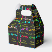 Vrolijke Kerstmis Holly Party Favor Boxes Bedankdoosjes (Voorkant Zijde)