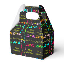 Vrolijke Kerstmis Holly Party Favor Boxes