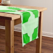 Vrolijke Kerstmis Holly Tafelloper (Voorbeeld)