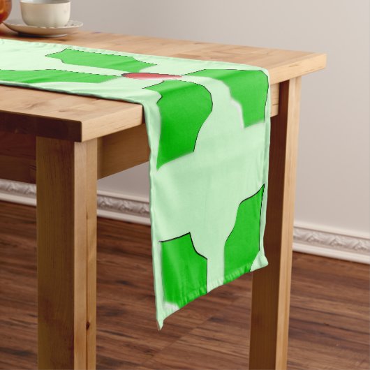 Vrolijke Kerstmis Holly Tafelloper (Voorbeeld)