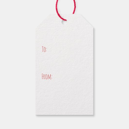 Vrolijke Kerstmis Honden Vakantie Trolly Cadeaulabel (Achterkant)