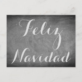 Vrolijke Kerstmis in de Spaanse Typografie van het Feestdagenkaart