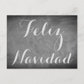 Vrolijke Kerstmis in de Spaanse Typografie van het Feestdagenkaart (Voorkant)