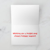 Vrolijke Kerstmis in Kleuren Rasta Feestdagen Kaart (Binnen)