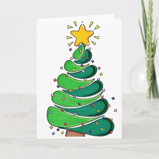 Vrolijke Kerstmis Kaart (Voorkant)