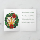 Vrolijke Kerstmis, Kerstman Feestdagen Kaart (Binnen)