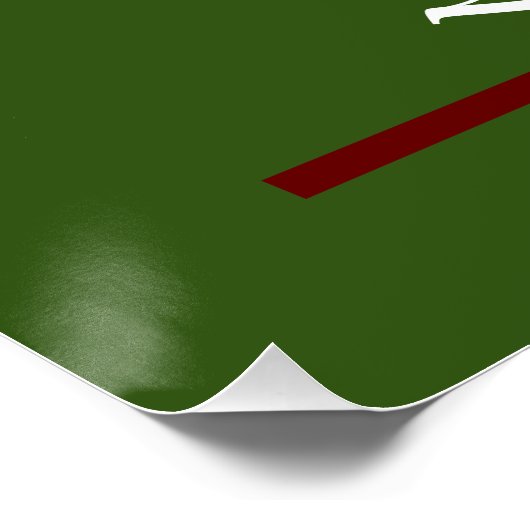 Vrolijke Kerstmis Kerstmis vakantie kaarten Perfect Poster (Hoek)