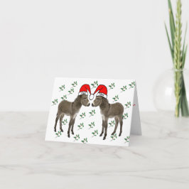 Vrolijke Kerstmis, Kerstmis van de Ezel Feestdagen Kaart