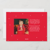 Vrolijke Kerstmis klassieke script foto Feestdagenkaart (Achterkant)