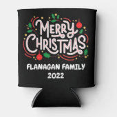  Vrolijke Kerstmis Koelbox Blikjeskoeler (Voorkant)