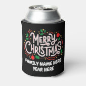 Vrolijke Kerstmis Koelbox Blikjeskoeler (Blikje Achterkant)