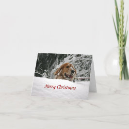 Vrolijke Kerstmis - laat het sneeuwen Feestdagen Kaart