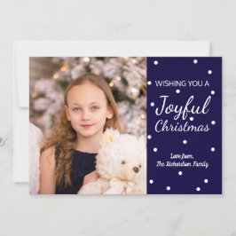 Vrolijke Kerstmis Marine Vier Vakantiefoto's Kaart