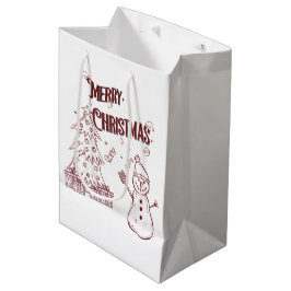 Vrolijke Kerstmis Medium Cadeauzakje