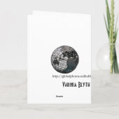 Vrolijke Kerstmis Meerkat Feestdagen Kaart (Achterkant)