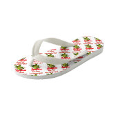 vrolijke kerstmis mistletoe kinder teenslippers (Schuin)