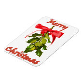 vrolijke kerstmis mistletoe magneet (Linkerzijde)
